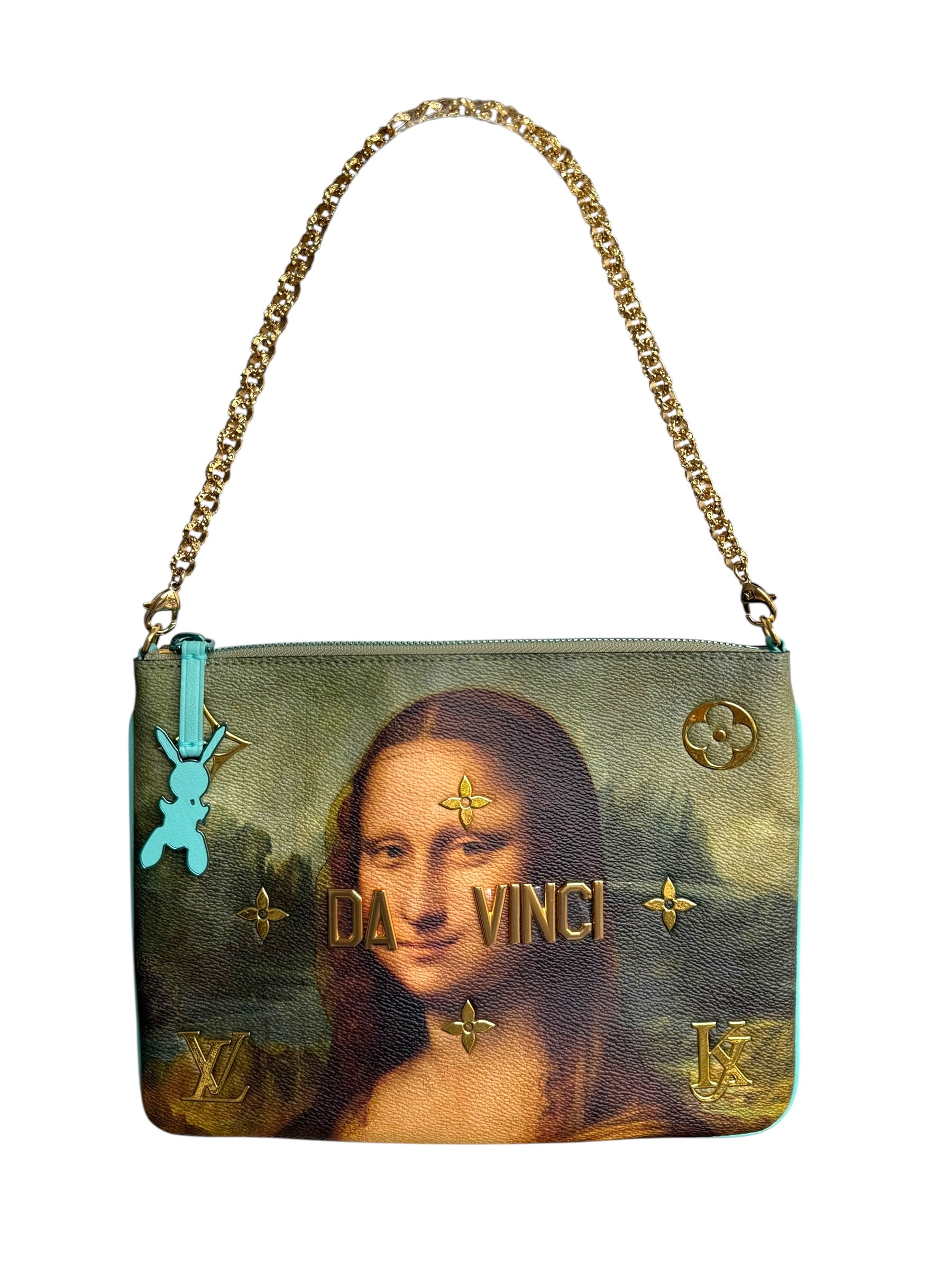Louis Vuitton 2017 x Jeff Koons Da Vinci Pochette – Vert D’Eau