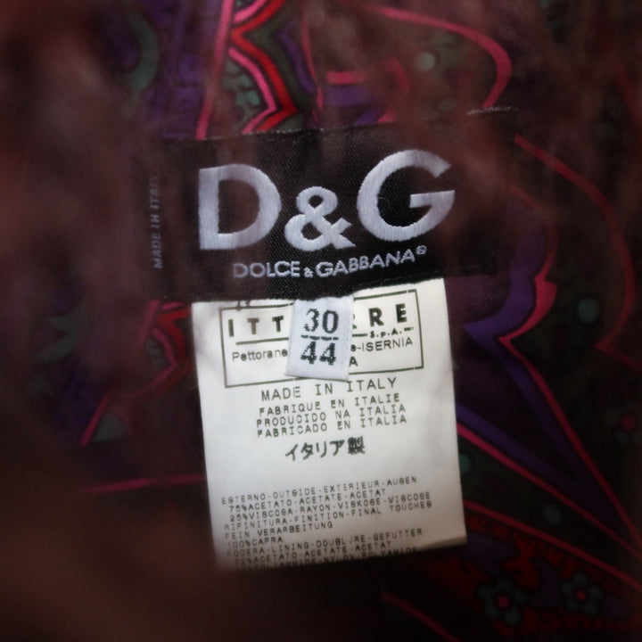 Dolce & Gabbana (D&G Line) Purple Velvet Jacket