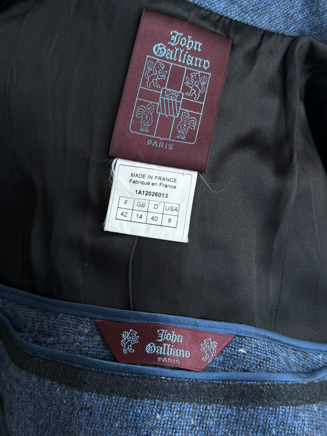 John Galliano A/W 2001 Wool Suit