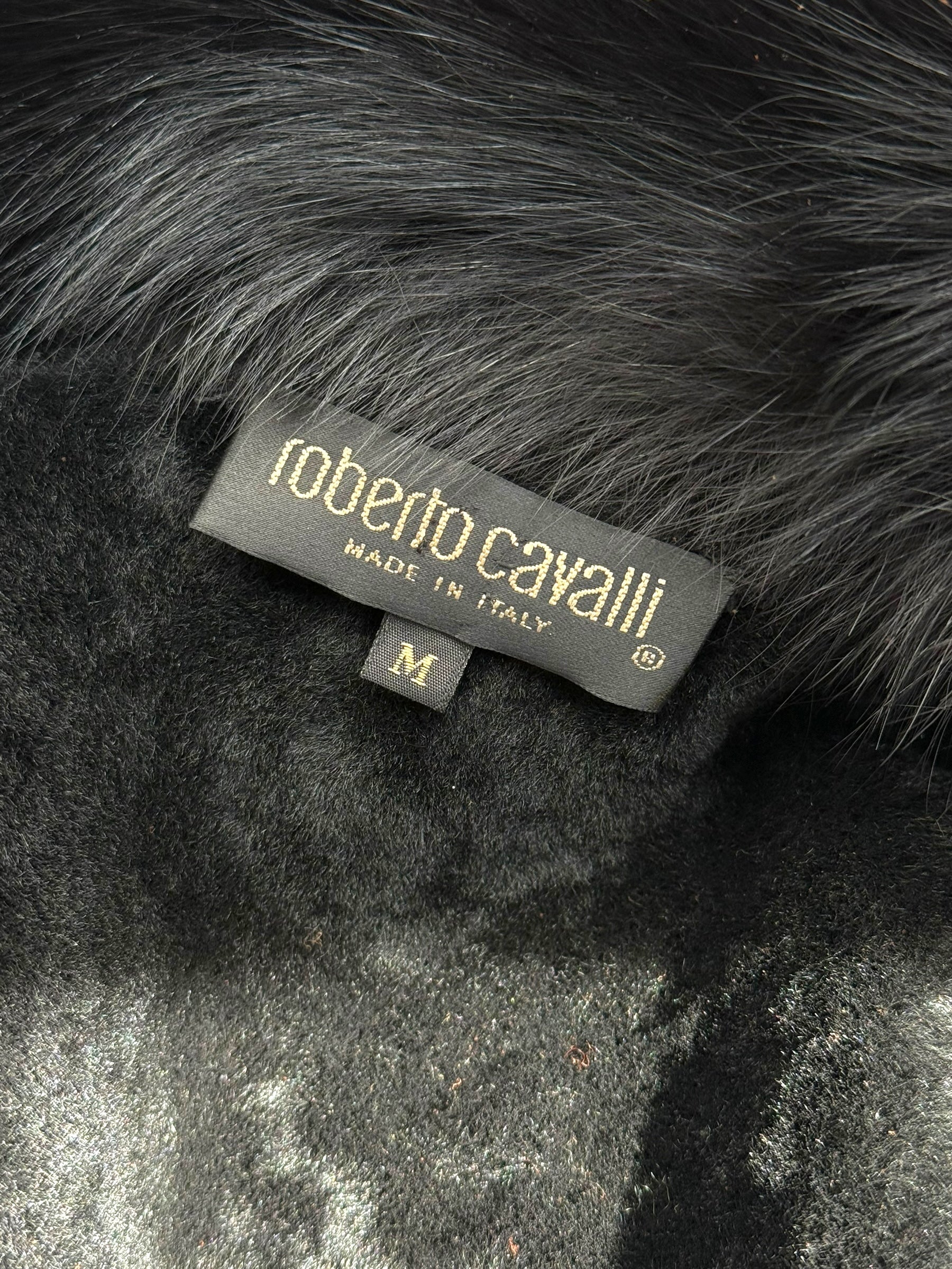 Roberto Cavalli Suède Fox Fur Jacket