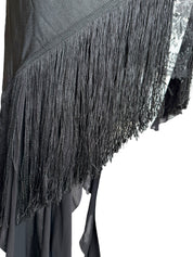 John Galliano S/S 1997 Silk Chiffon Fringe Dress