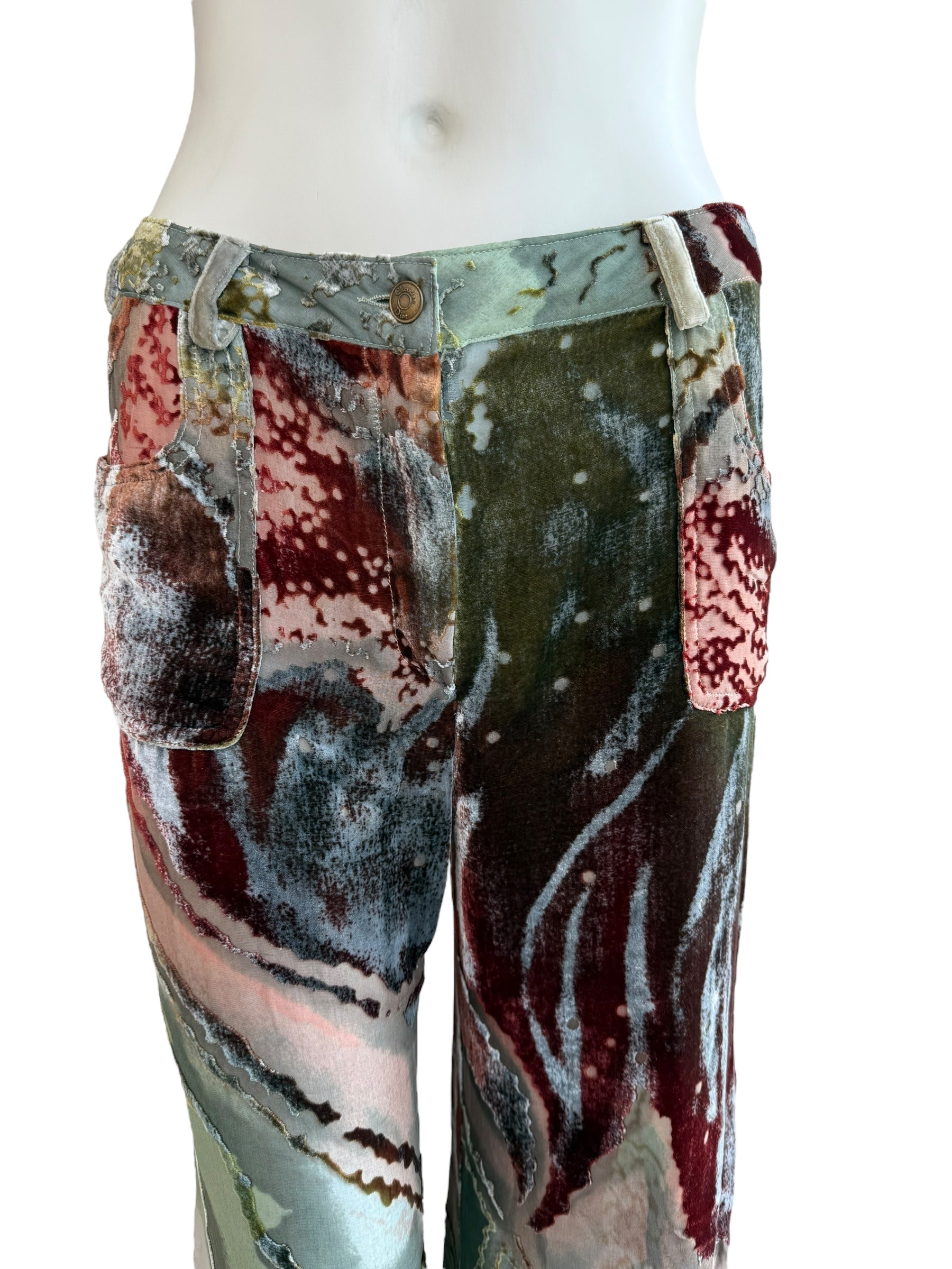 Christian Dior F/W 2001 Velvet Silk Pants