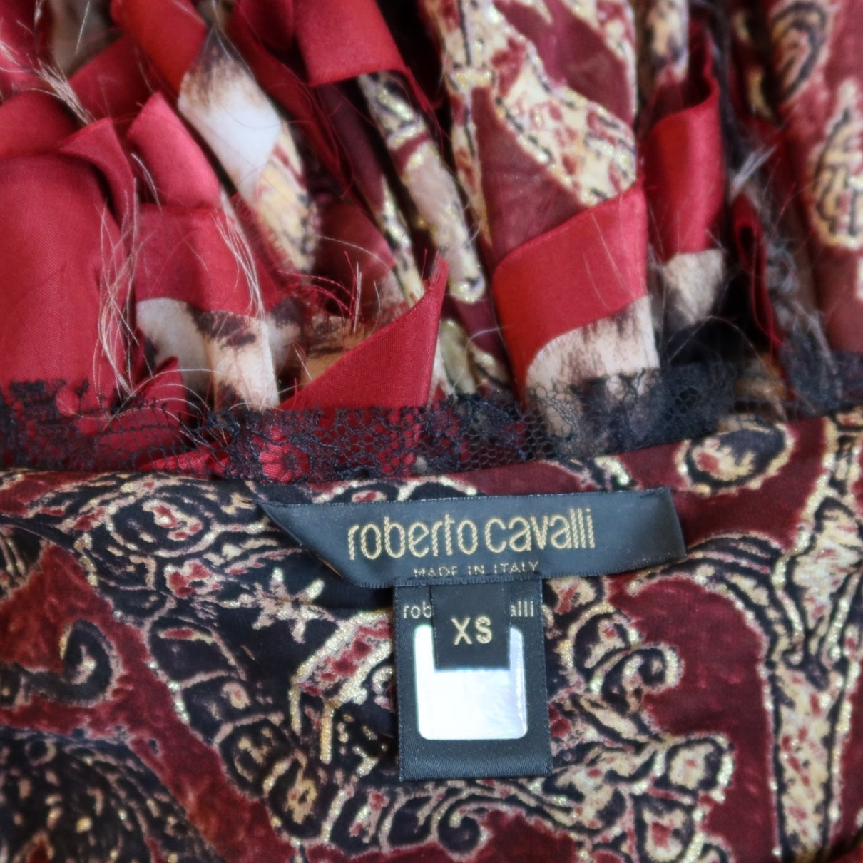 Roberto Cavalli F/W 2004 Brocade Dress