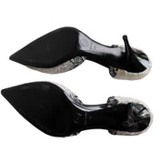 Chanel Black and White Tweed D’Orsay Pumps
