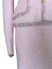 Chanel Resort 04C Pink Tweed Skirt Suit