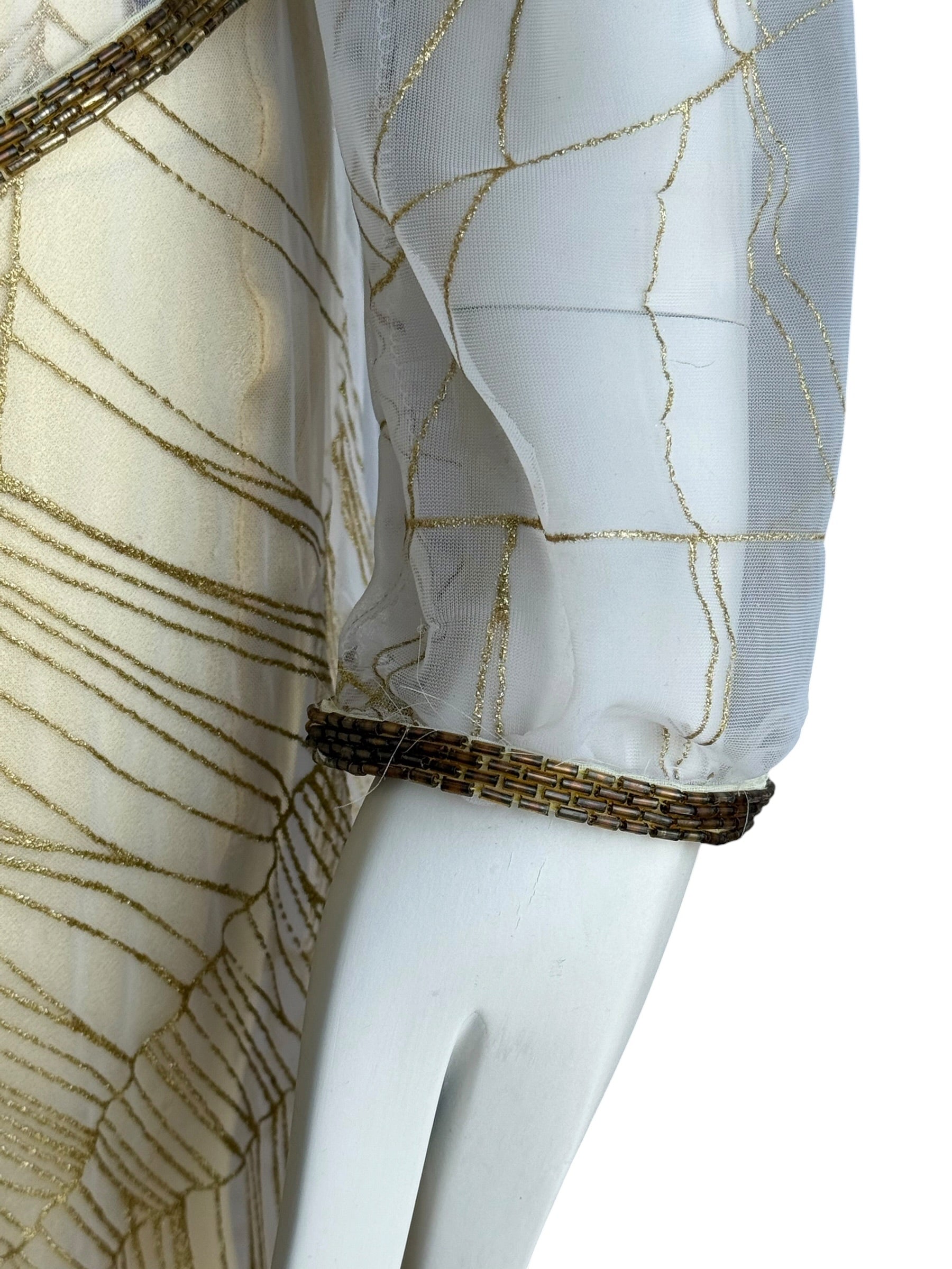 Roberto Cavalli S/S 1999 Spider Web and Daisy Print Sheer Dress Set
