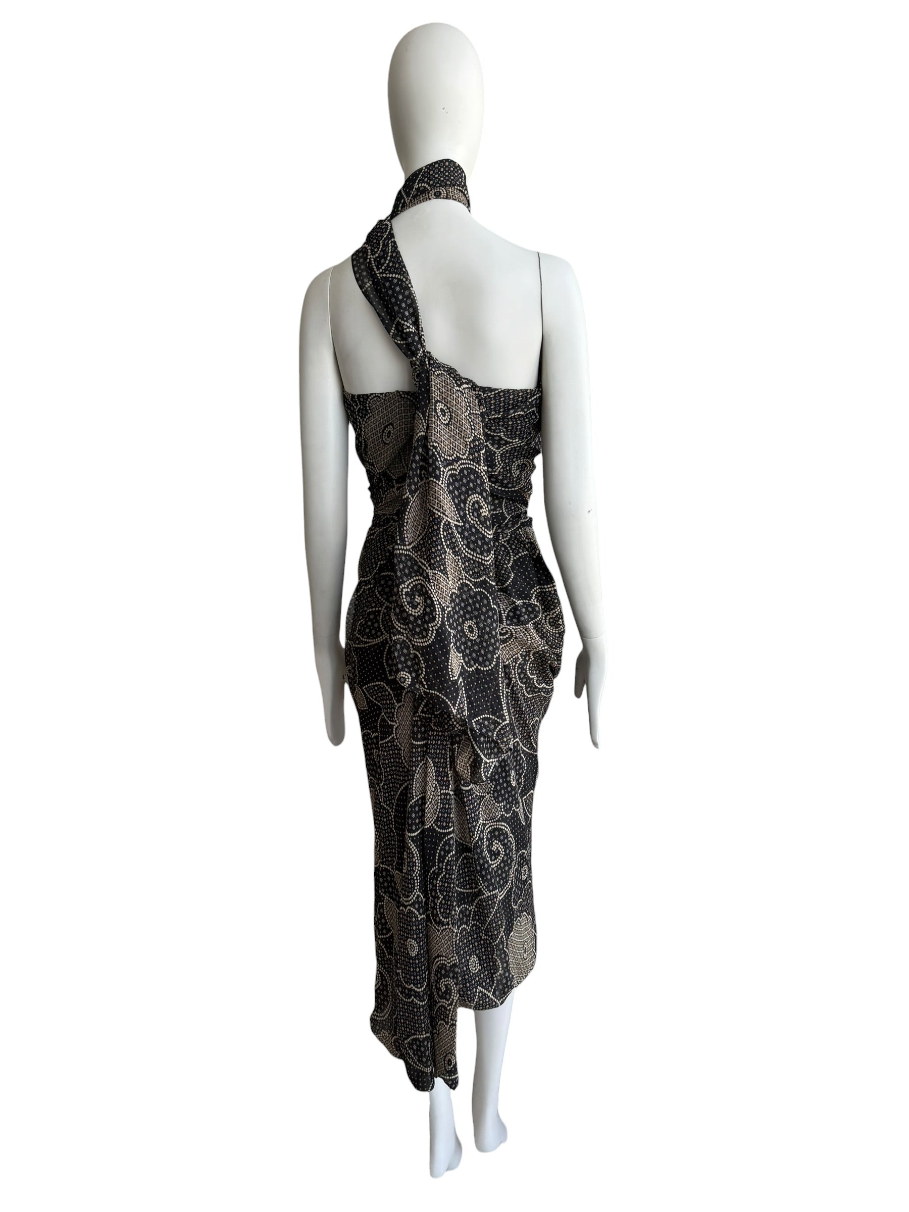 Vivienne Westwood Silk Paisley Corseted Dress