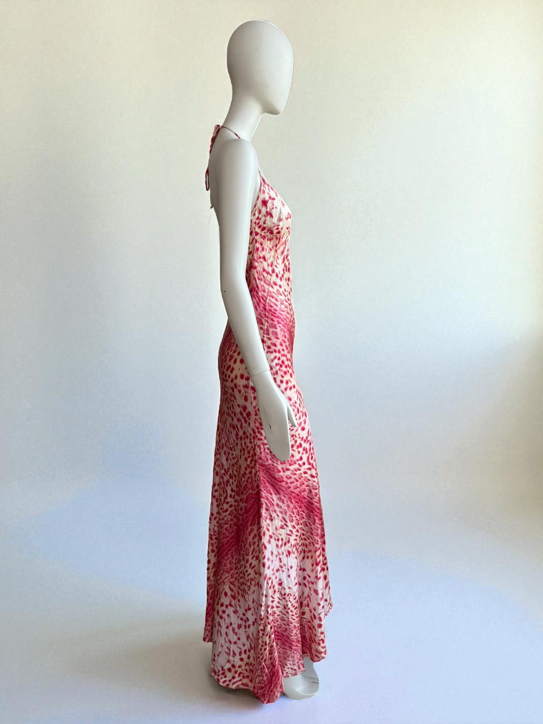 Roberto Cavalli S/S 2001 Maxi Leopard Silk Dress