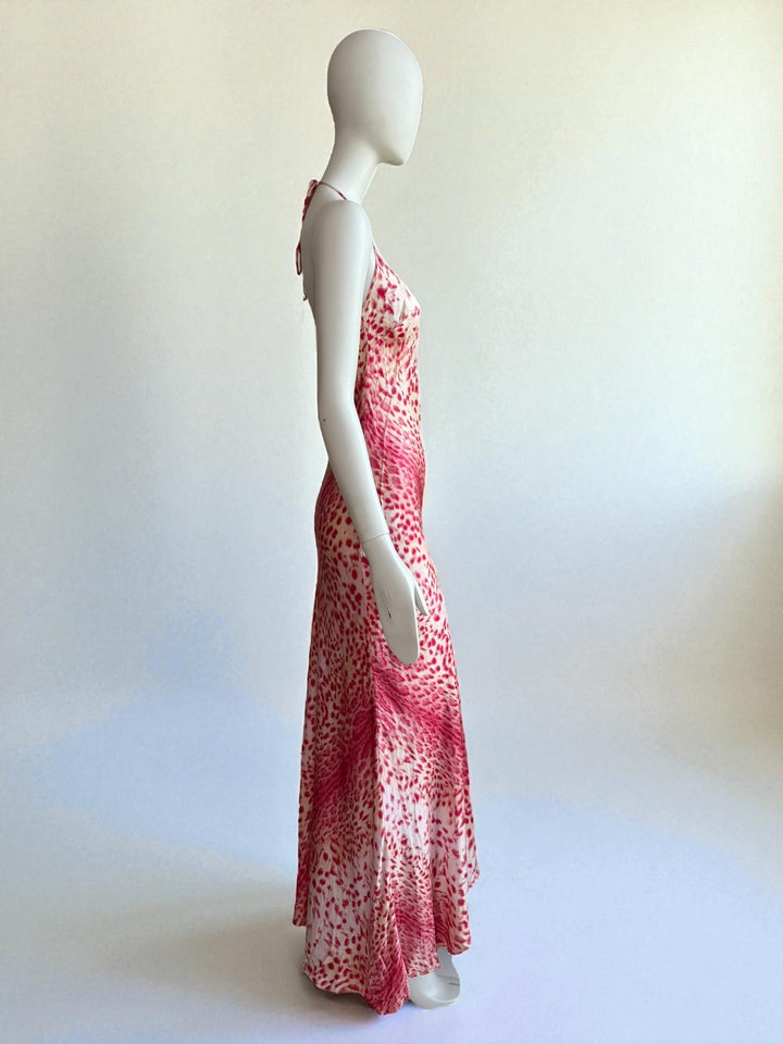 Roberto Cavalli S/S 2001 Maxi Leopard Silk Dress