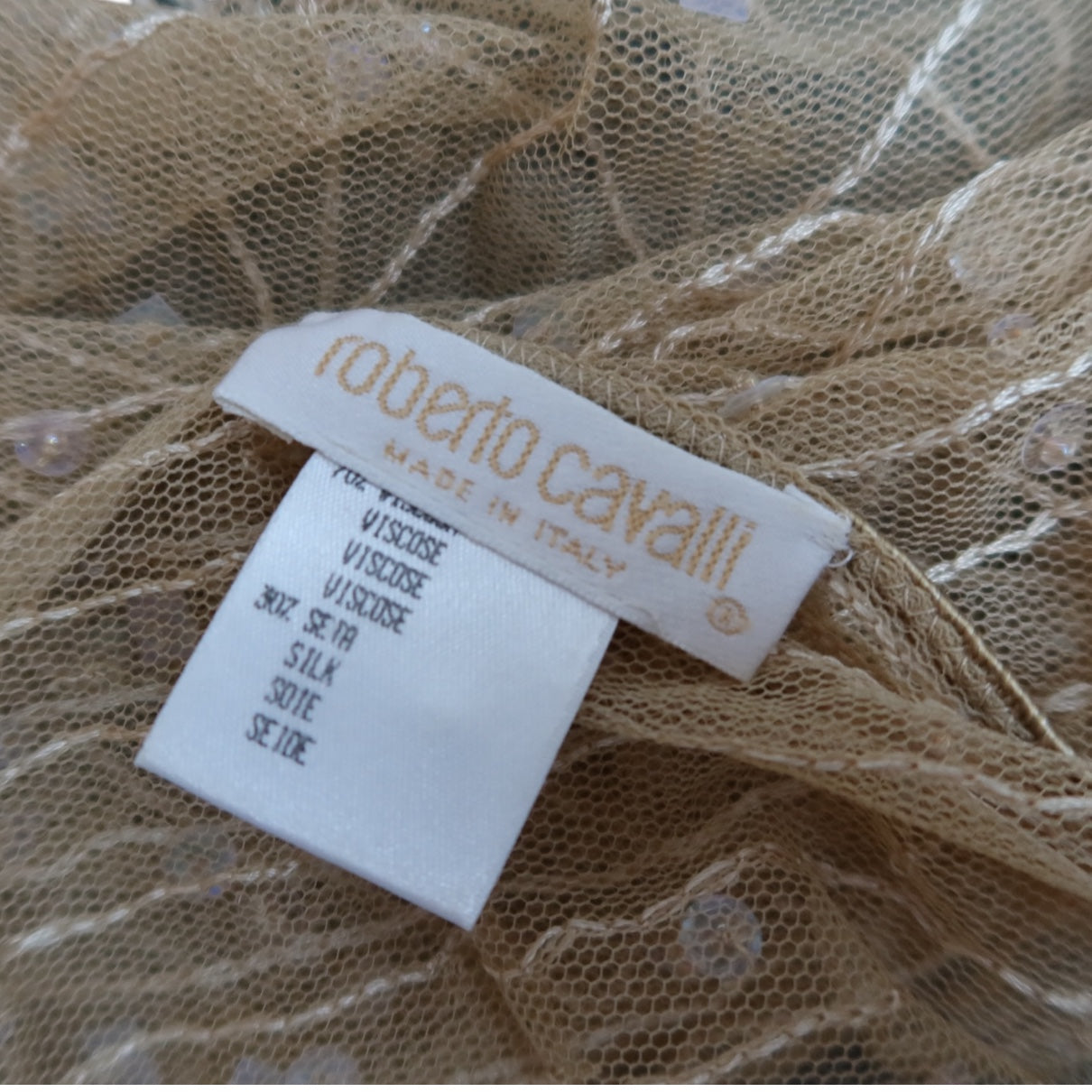 Roberto Cavalli S/S 2000 Beaded Embellished Wrap Skirt