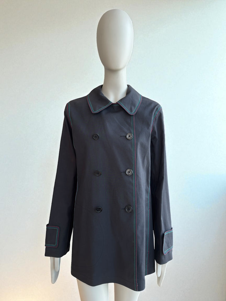 Louis Vuitton 2000s Monogram Multicolore Mackintosh Trench Coat