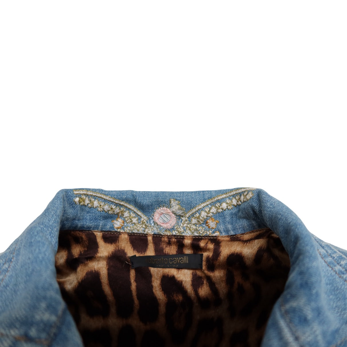 Roberto Cavalli S/S 2003 Embroidered Denim Jacket