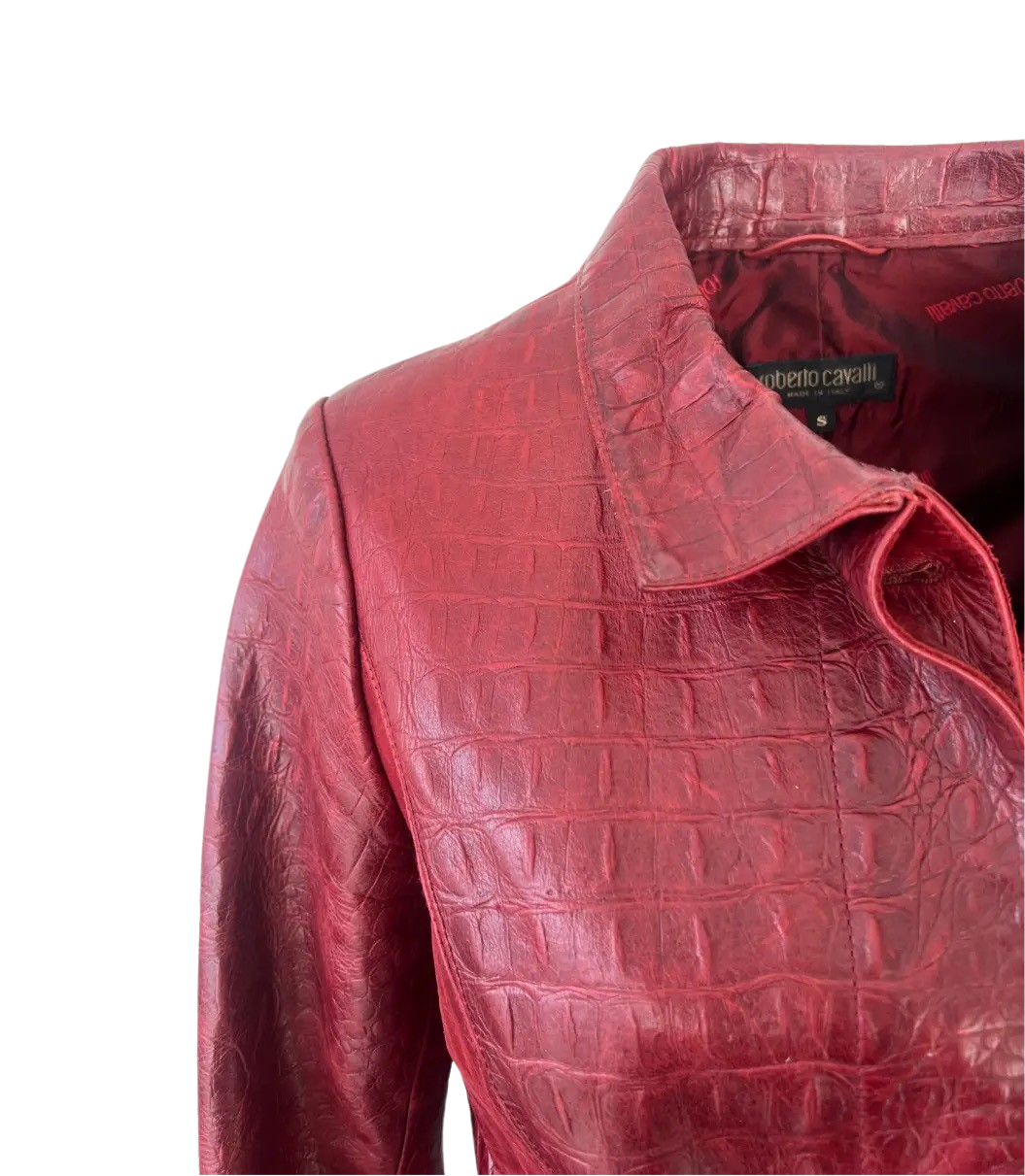 Roberto Cavalli F/W 2000 Leather Coat
