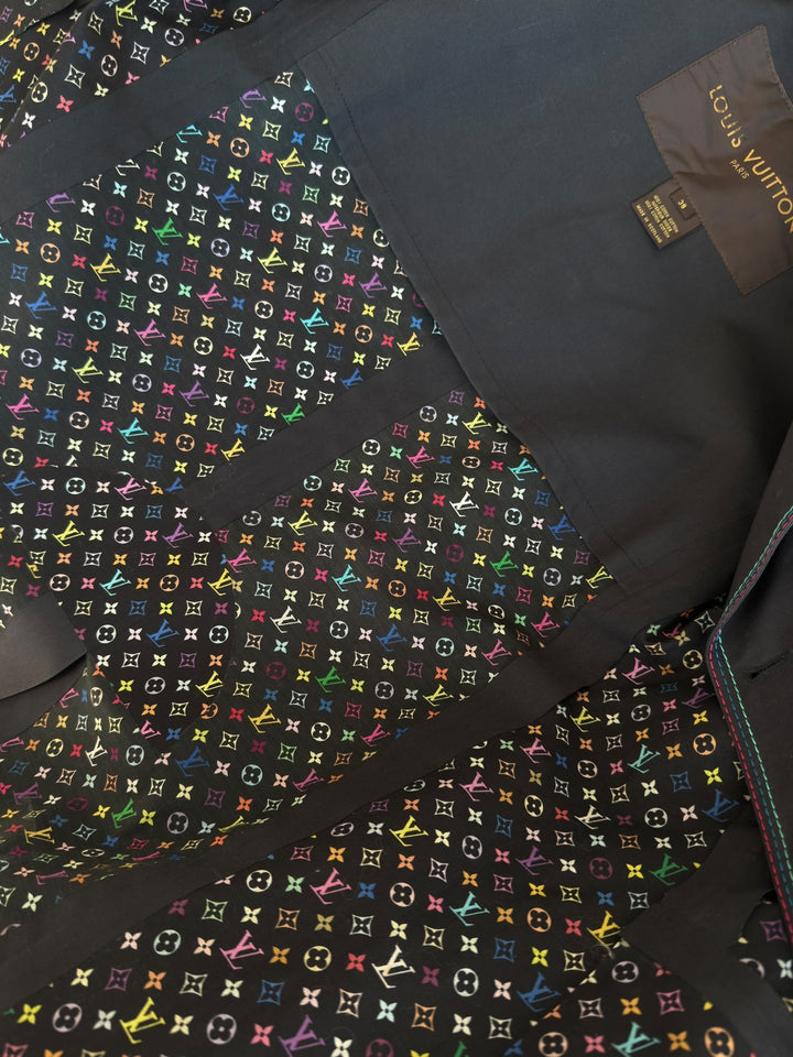 Louis Vuitton 2000s Monogram Multicolore Mackintosh Trench Coat