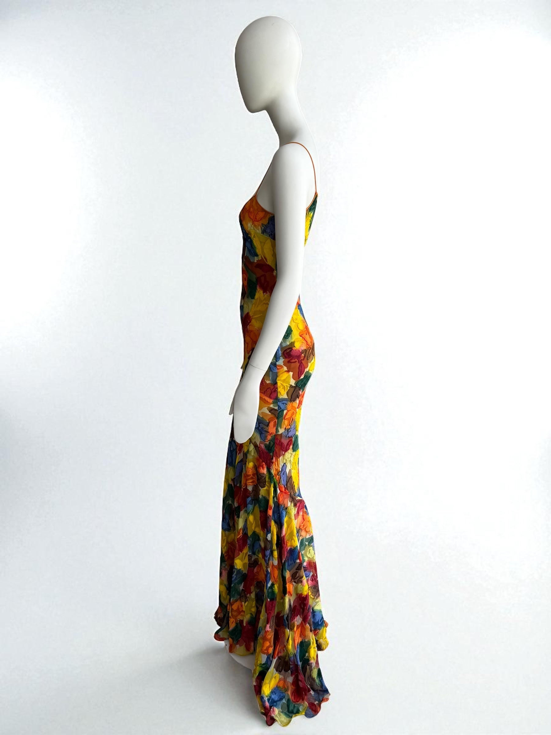 John Galliano S/S 2003 Velvet Silk Maxi Gown