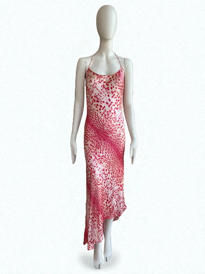 Roberto Cavalli S/S 2001 Maxi Leopard Silk Dress