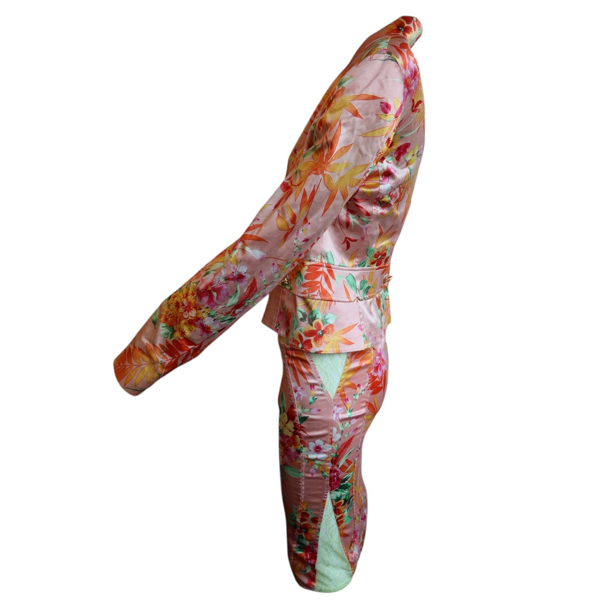 D&G 2005 floral blazer and skirt