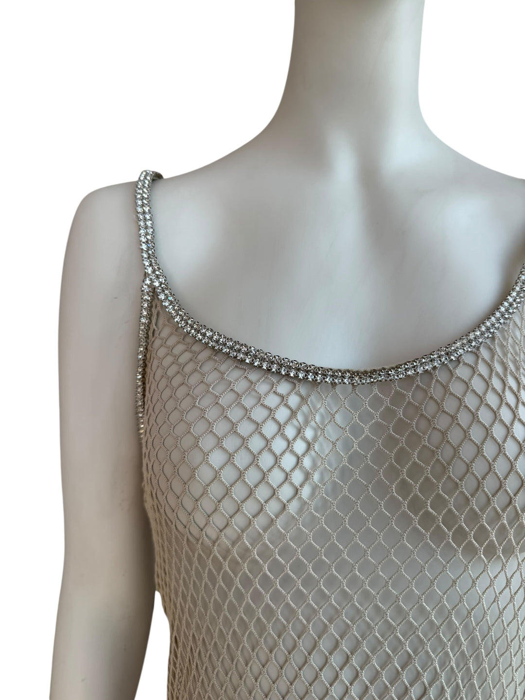 Dolce & Gabbana S/S 2002 Fishnet Swarovski Top