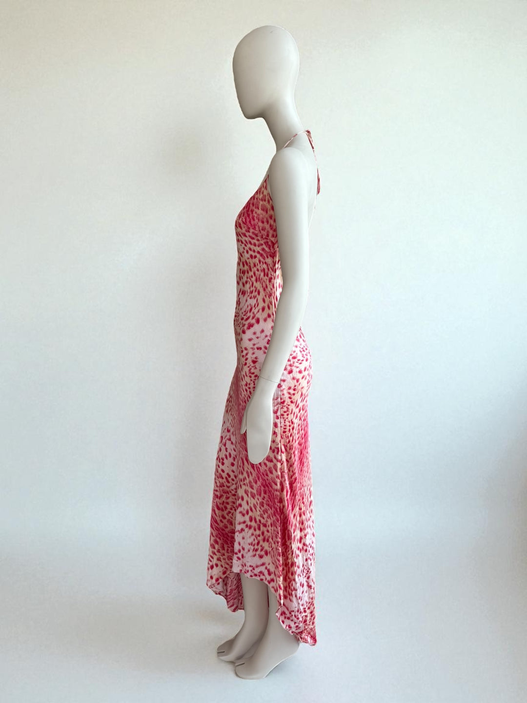Roberto Cavalli S/S 2001 Maxi Leopard Silk Dress