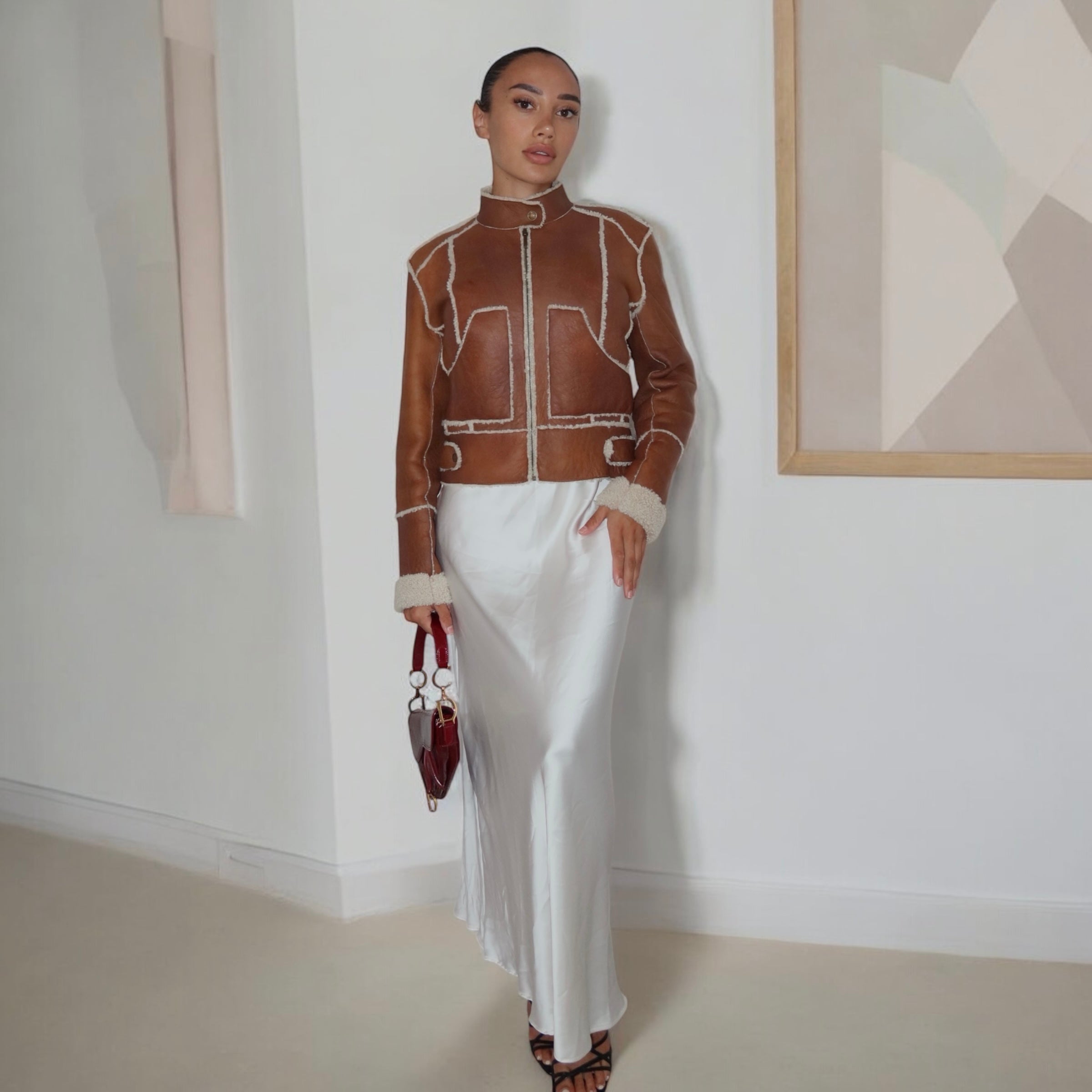 Christian Dior F/W 2002 Thin Lamb Shearling Jacket