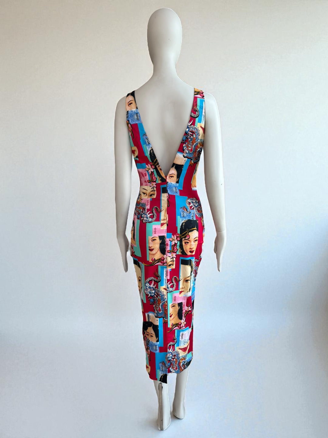 D&G S/S 2001 Asian Faces Dress