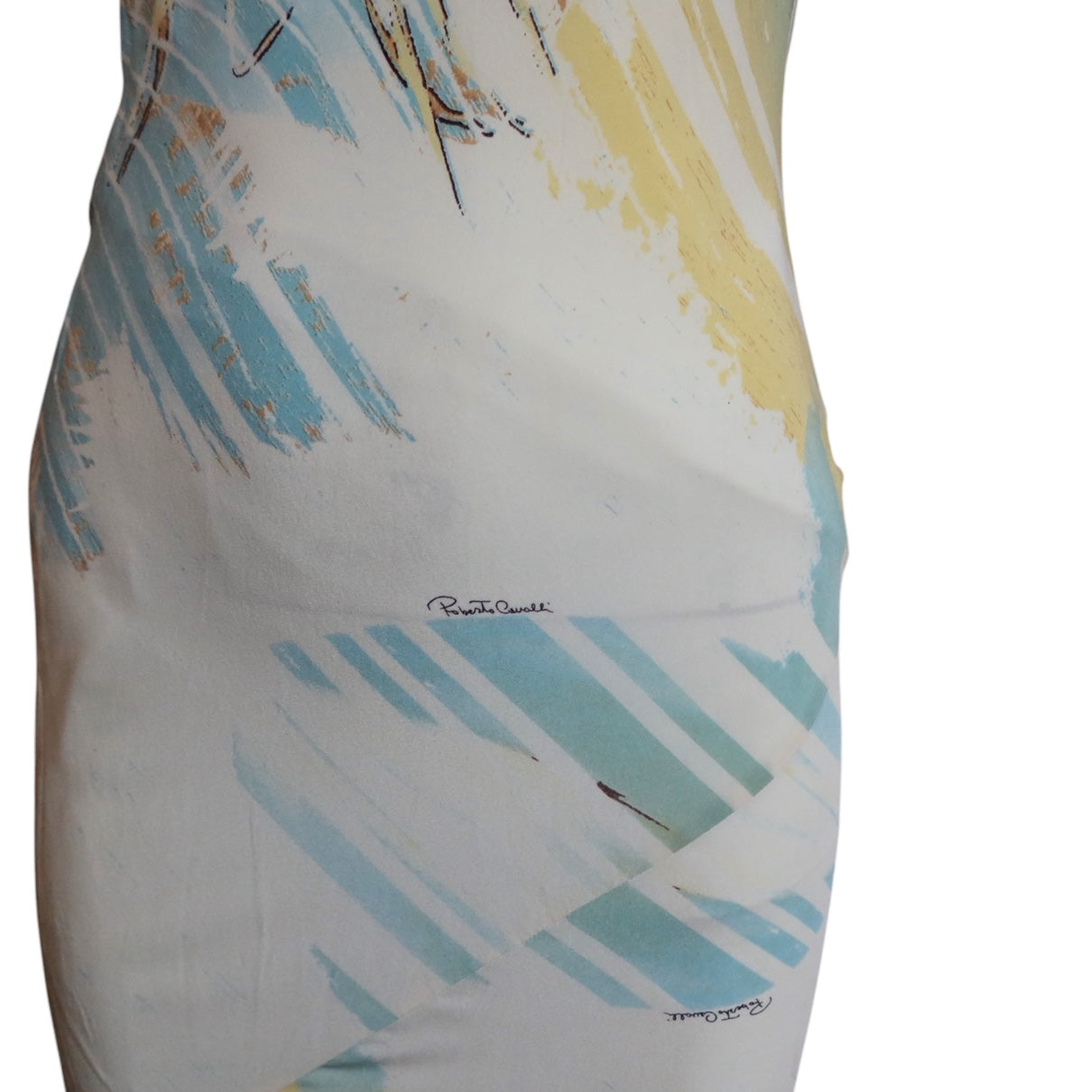Roberto Cavalli S/S 2002 Lion Silk Dress