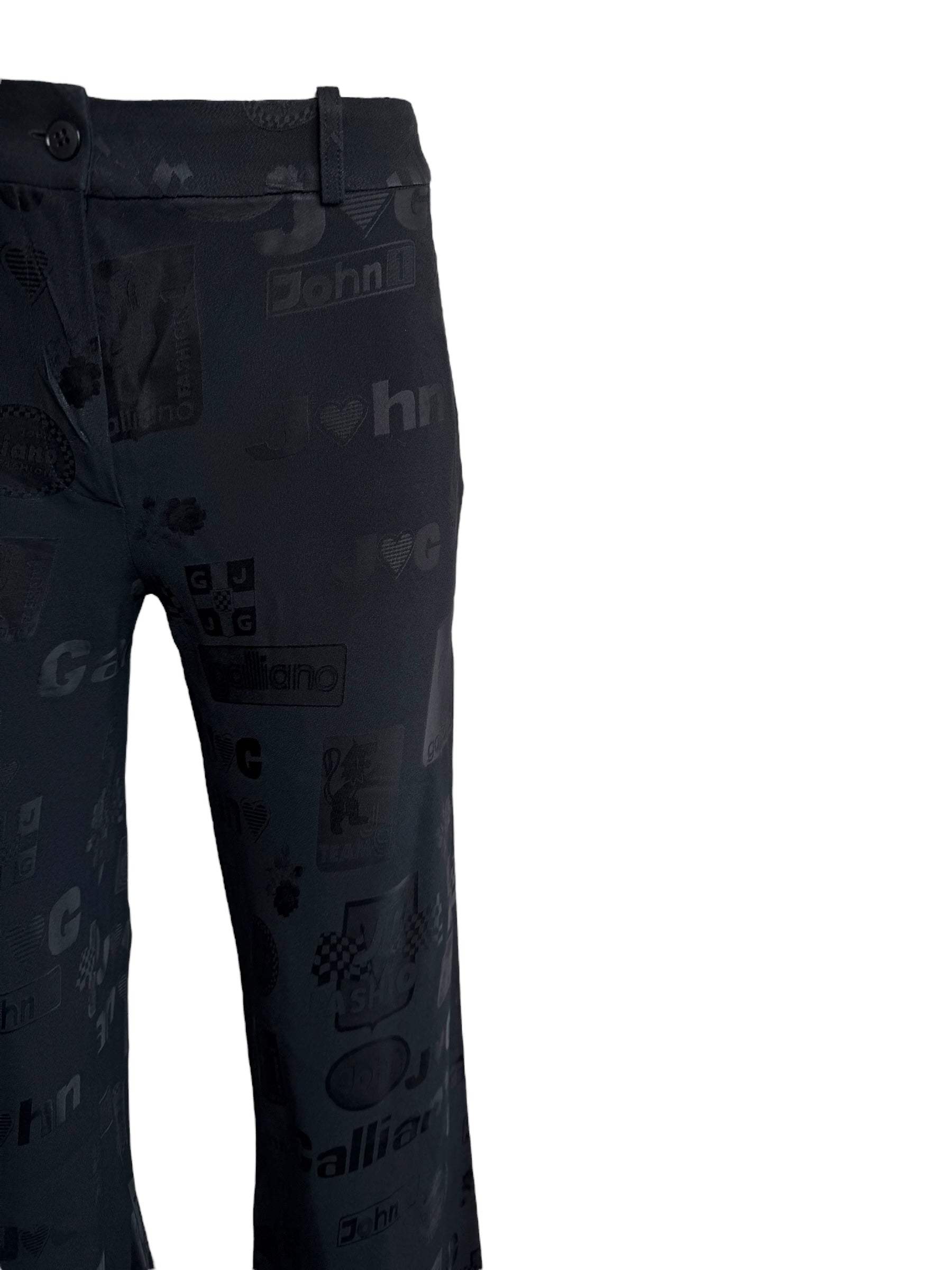John Galliano S/S 2002 Formula 1 Silk Trousers