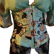 Roberto Cavalli S/S 2003 Chinoiserie Corset & Top