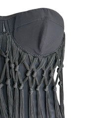Dolce & Gabbana Fringe Sheer Corset