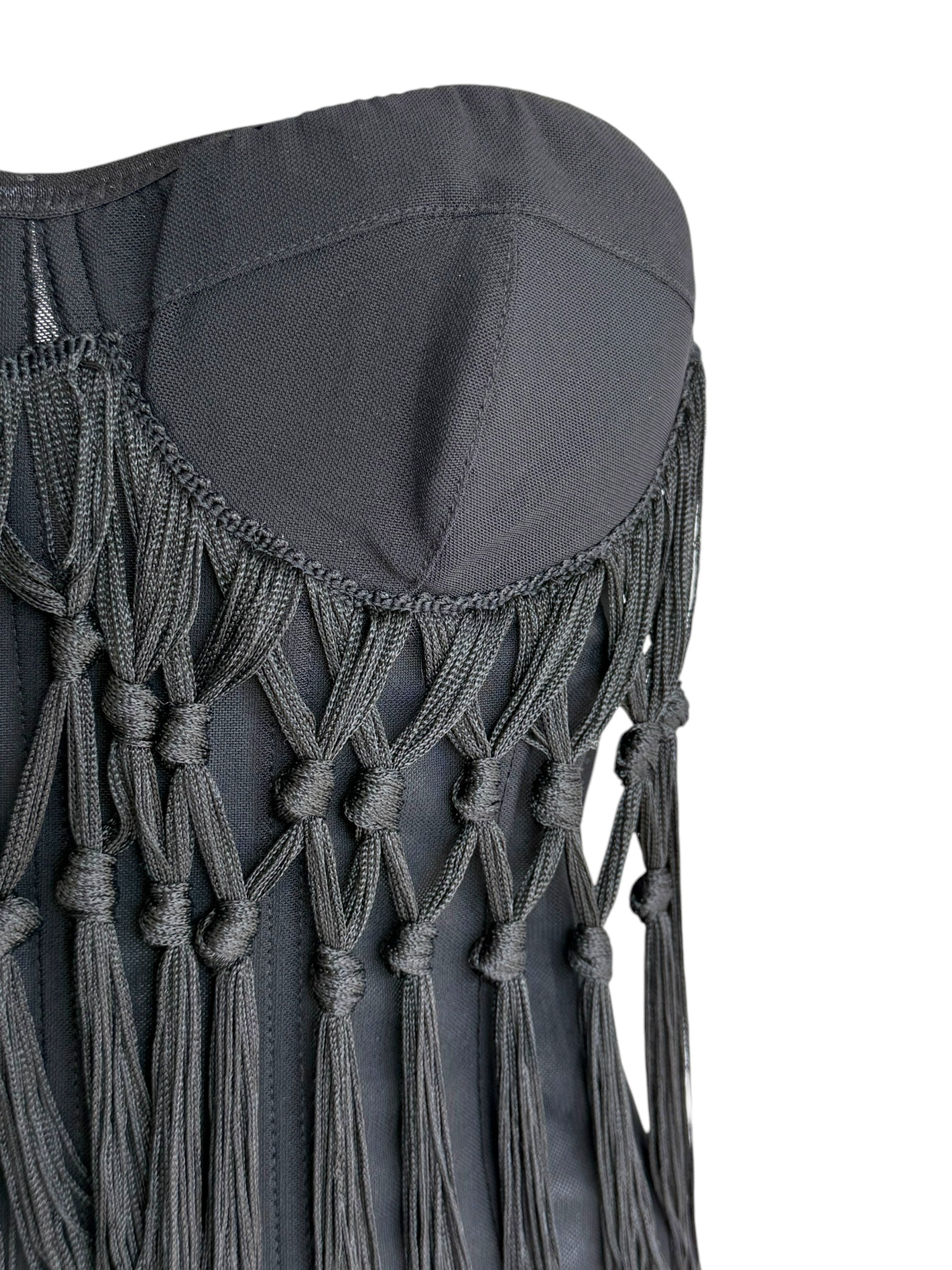 Dolce & Gabbana Fringe Sheer Corset