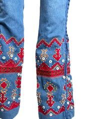 Christian Dior F/W 2002 Embroidery Jeans