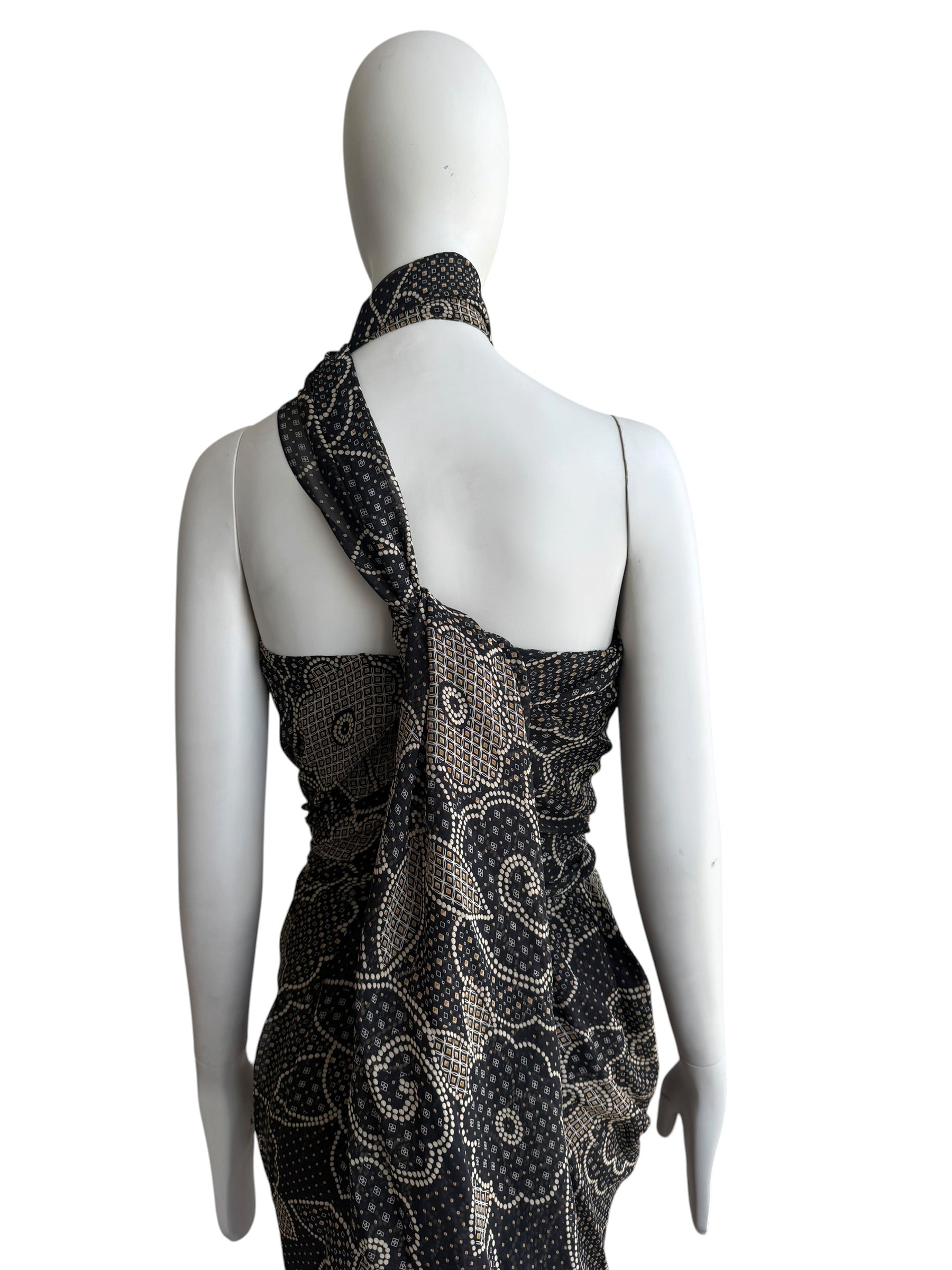 Vivienne Westwood Silk Paisley Corseted Dress