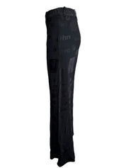 John Galliano S/S 2002 Formula 1 Silk Trousers