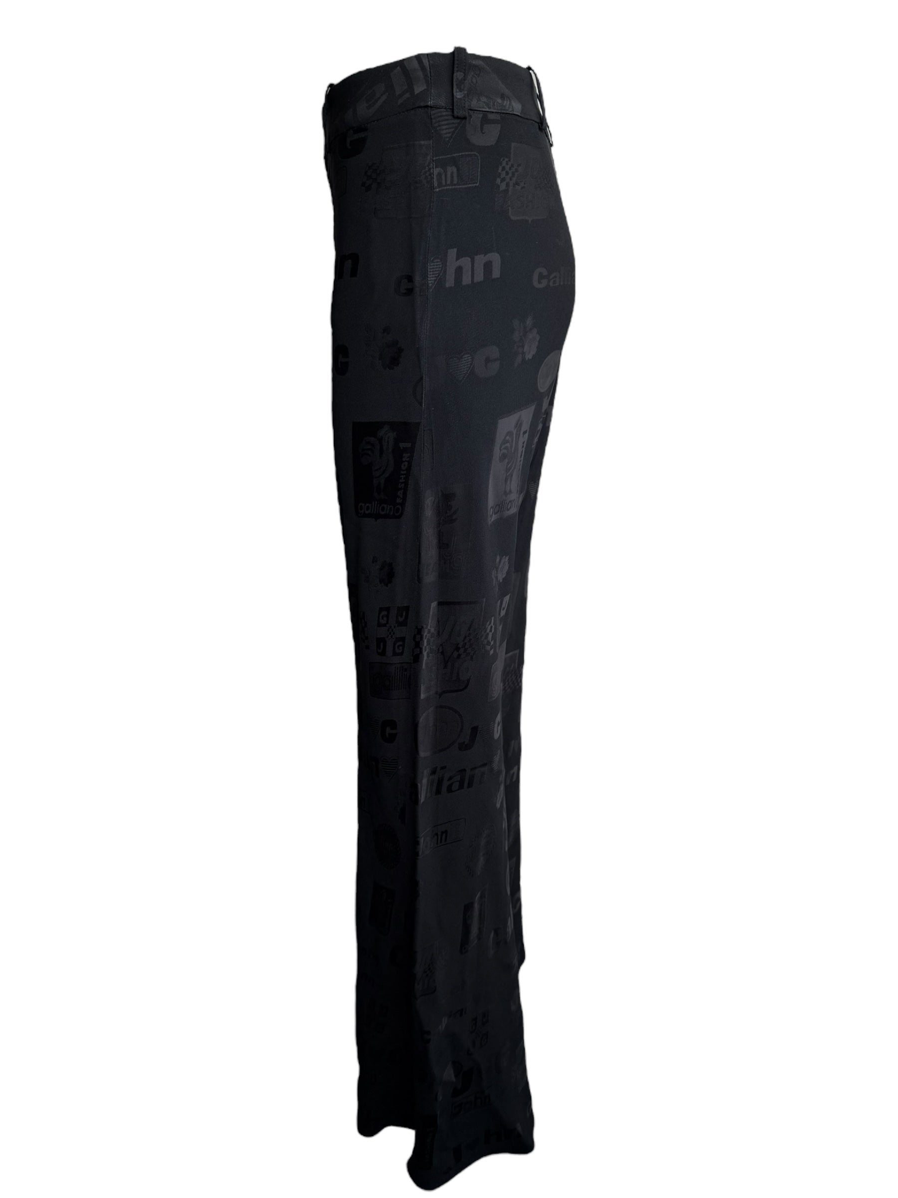 John Galliano S/S 2002 Formula 1 Silk Trousers
