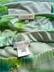 Roberto Cavalli S/S 2001 Psychedelic Print Silk Set