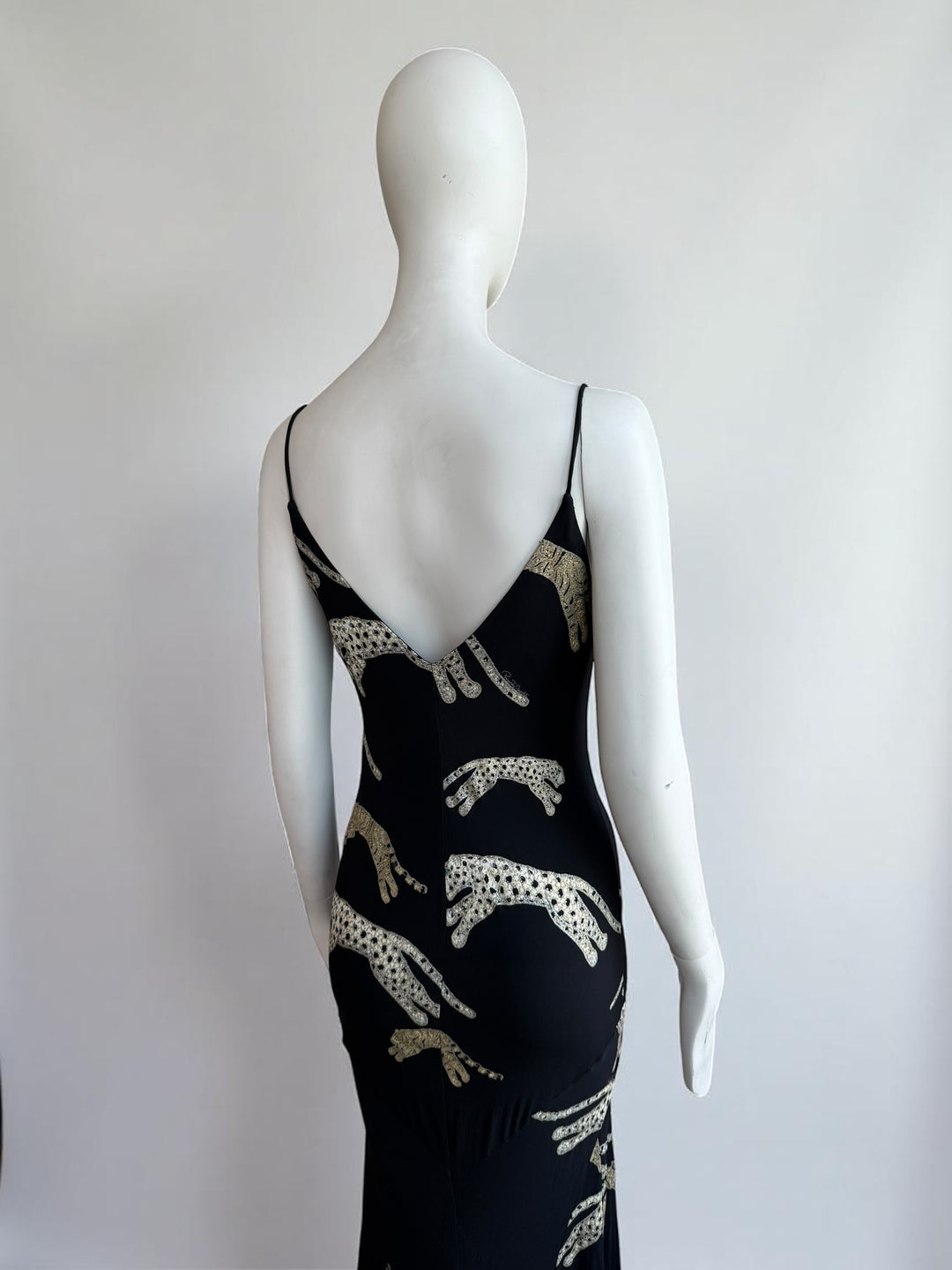 Roberto Cavalli F/W 2002 Leopard Silk Gown