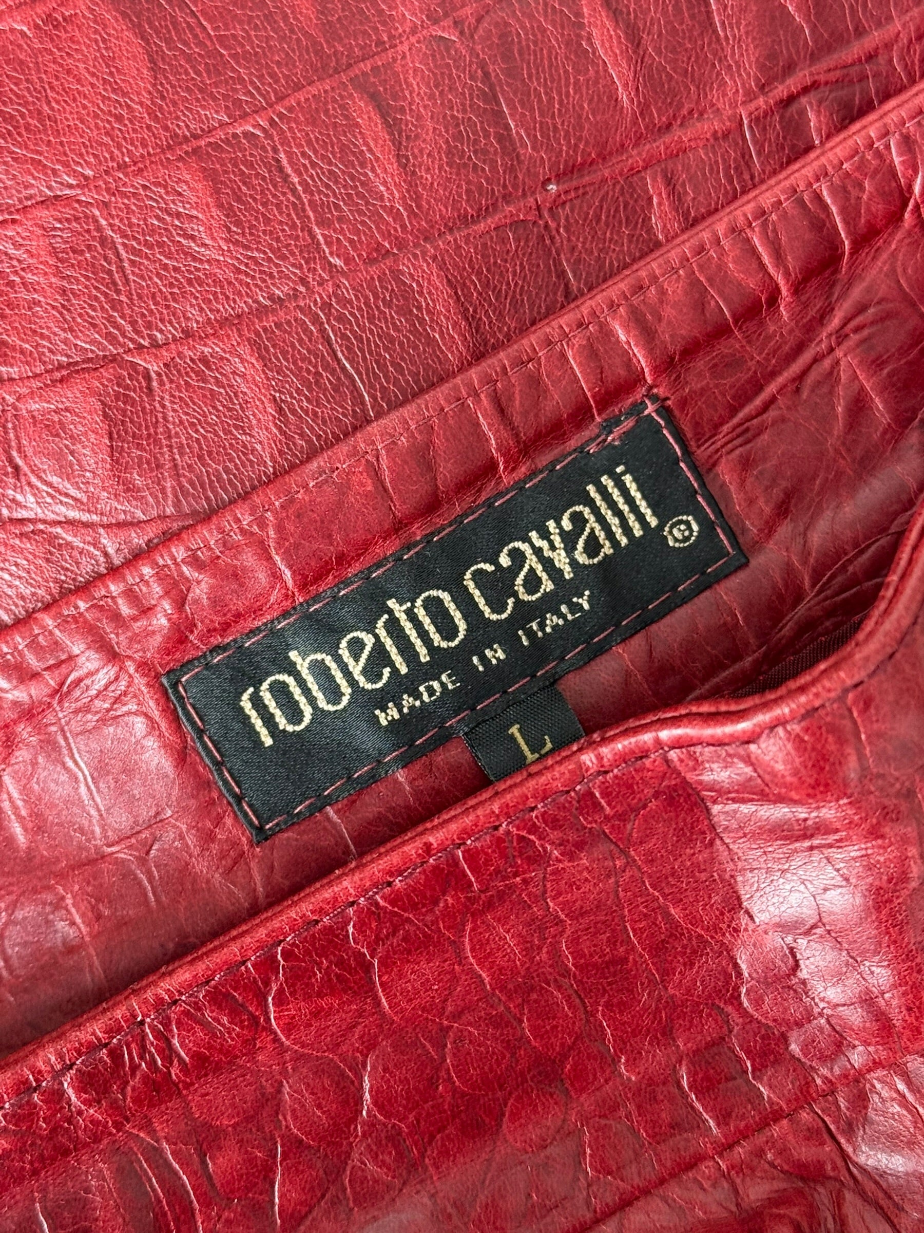 Roberto Cavalli F/W 2000 Crocodile Leather Set