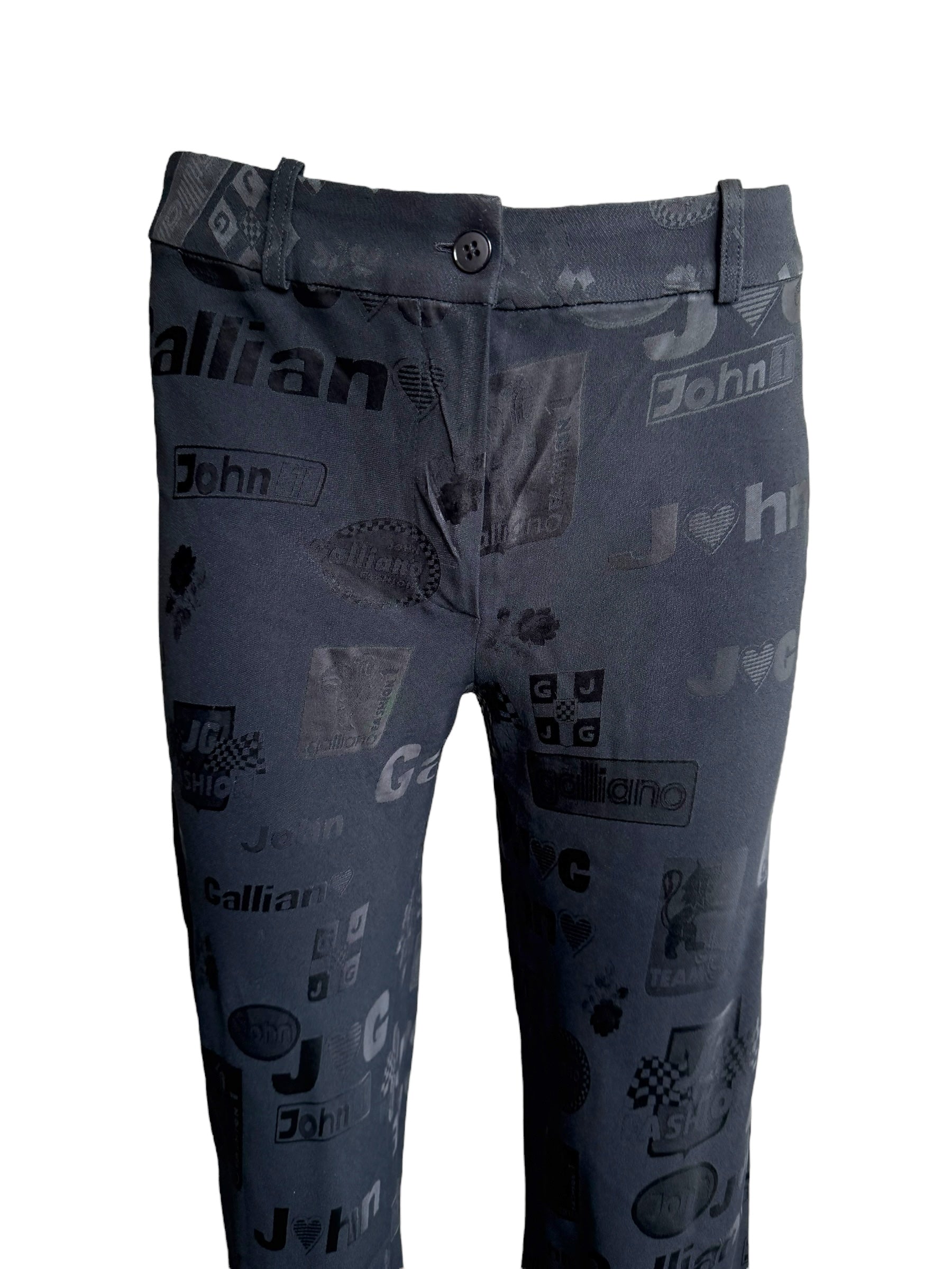 John Galliano S/S 2002 Formula 1 Silk Trousers