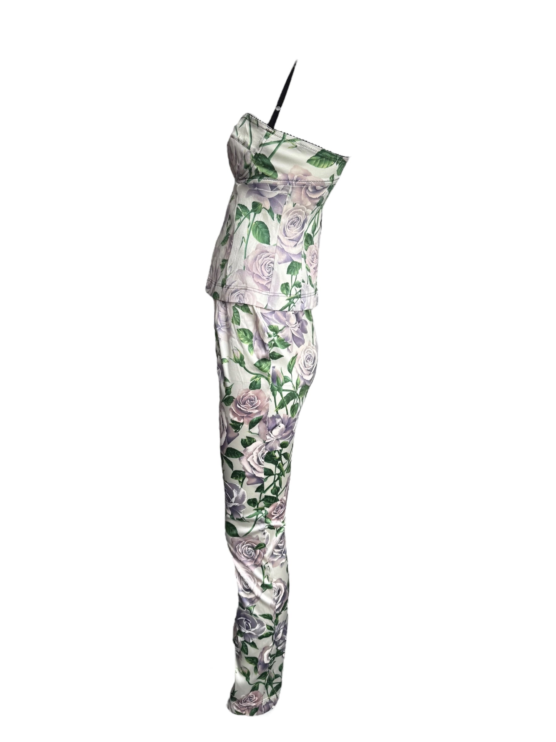 Dolce & Gabbana 2000 Silk Top & Pants