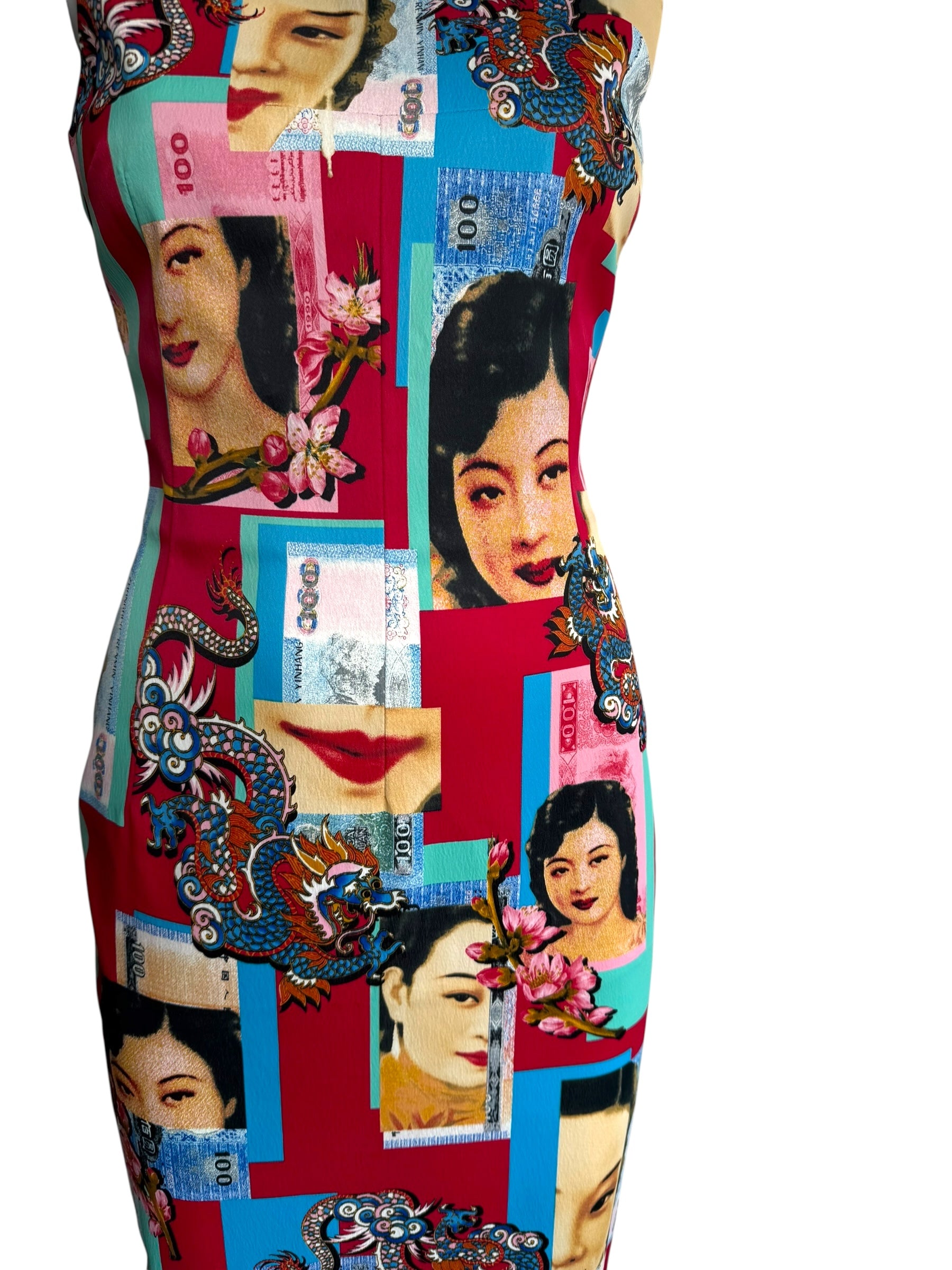 D&G S/S 2001 Asian Faces Dress