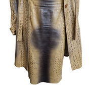 Roberto Cavalli F/W 2000 Croc Leather Trenchcoat And Skirt
