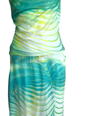 Roberto Cavalli S/S 2001 Psychedelic Print Silk Set
