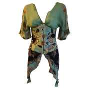 Roberto Cavalli S/S 2003 Chinoiserie Corset & Top