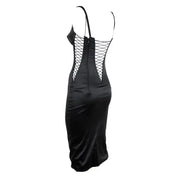 Dolce & Gabbana F/W 2003 Plunging Corset Lace Up Mini Dress