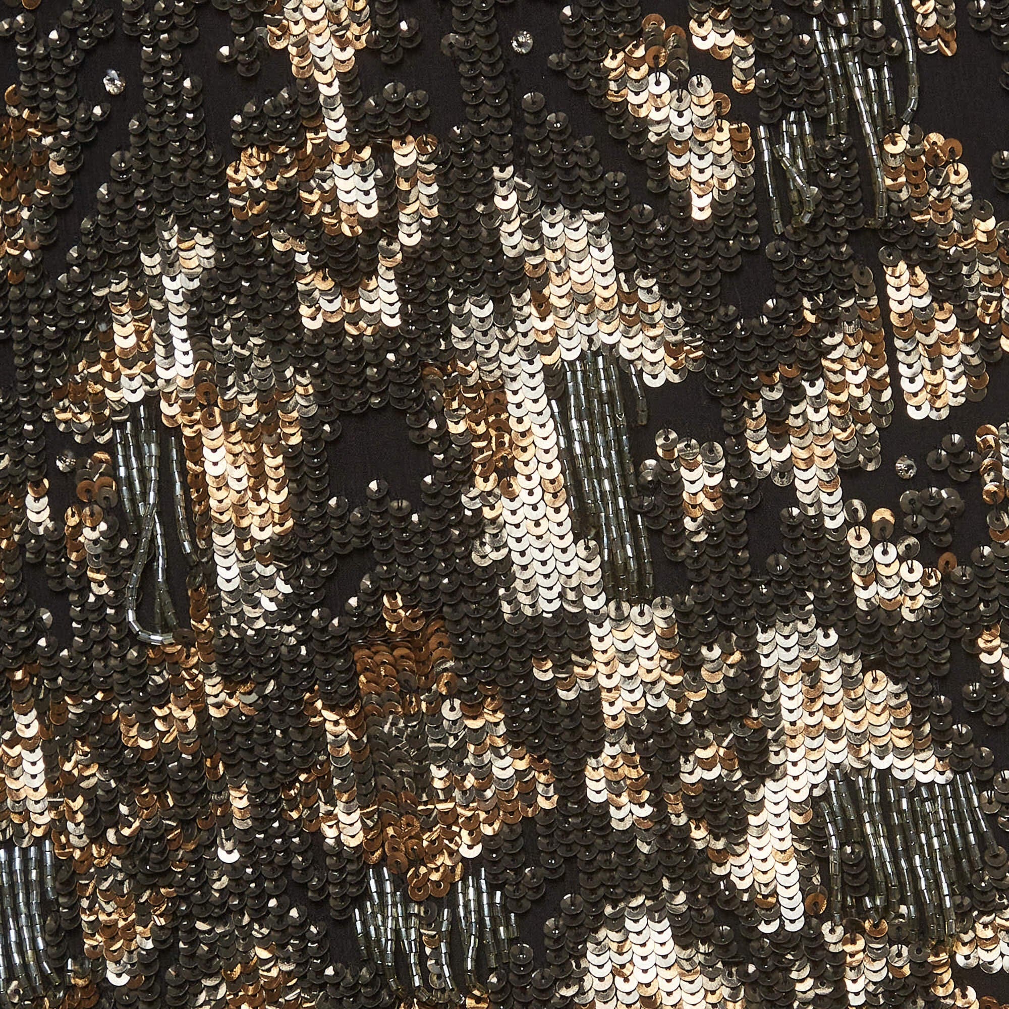Roberto Cavalli Vintage Embellished Strapless Mini Dress