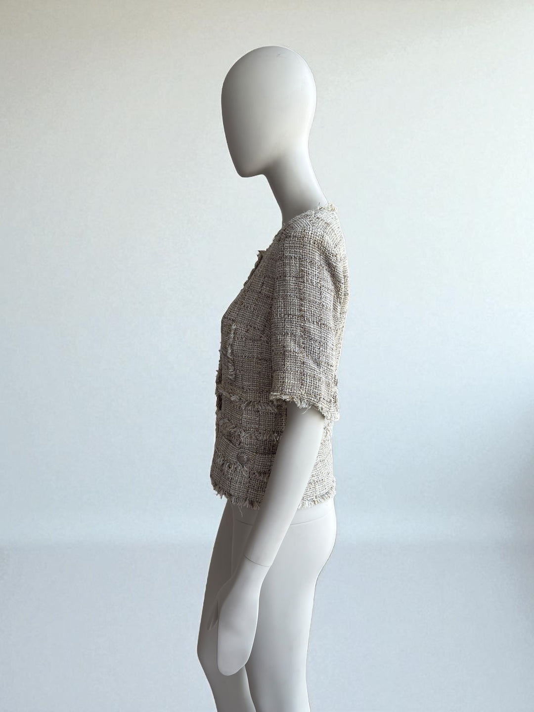 Chanel 2011 Tweed Short-Sleeve Blazer