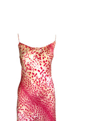 Roberto Cavalli S/S 2001 Maxi Leopard Silk Dress