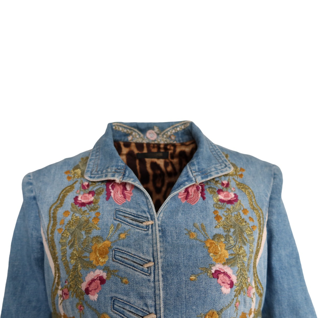 Roberto Cavalli S/S 2003 Embroidered Denim Jacket