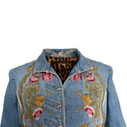 Roberto Cavalli S/S 2003 Embroidered Denim Jacket