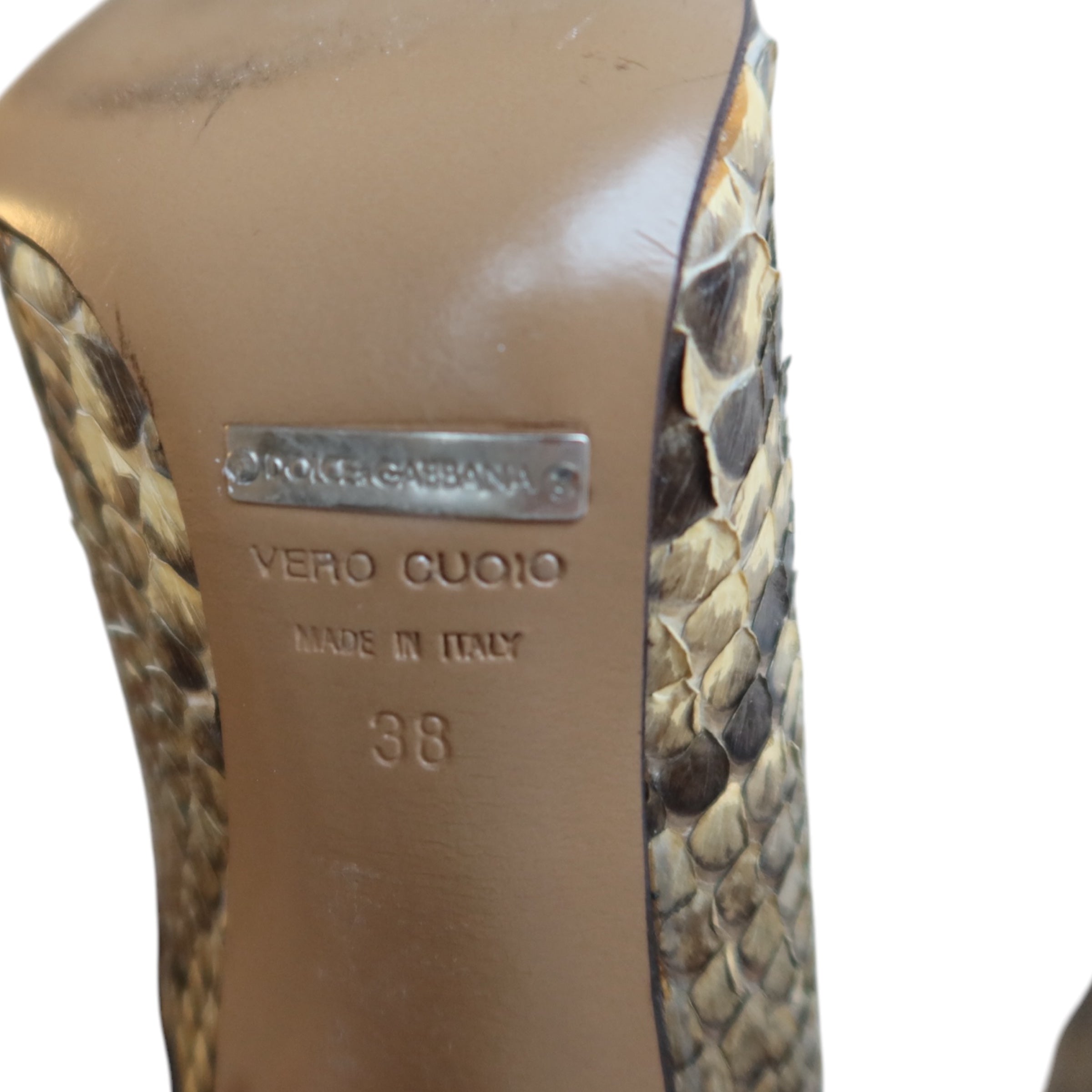 Dolce & Gabbana 2000s Snake Heels